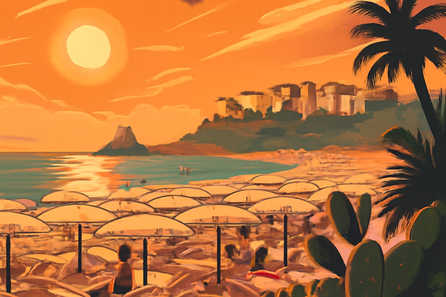 Sperlonga Beach Sunset - Artistic View